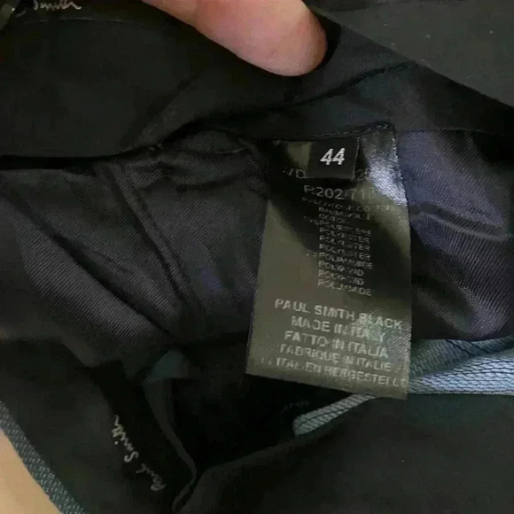 Paul Smith Navy Blue Tapered Leg Trousers - Picture 9 of 10